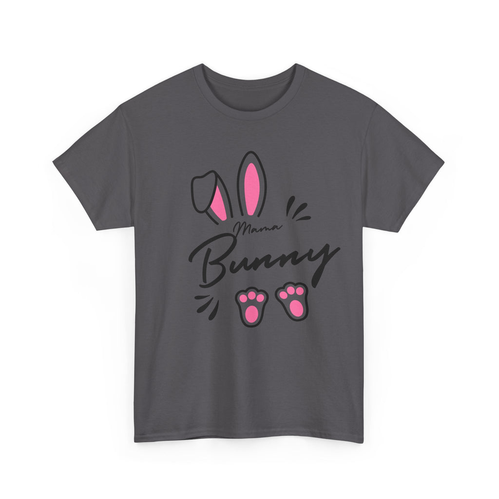 Mama Bunny T-Shirt — Cute Easter Mom Tee with Bunny Ears & Paws