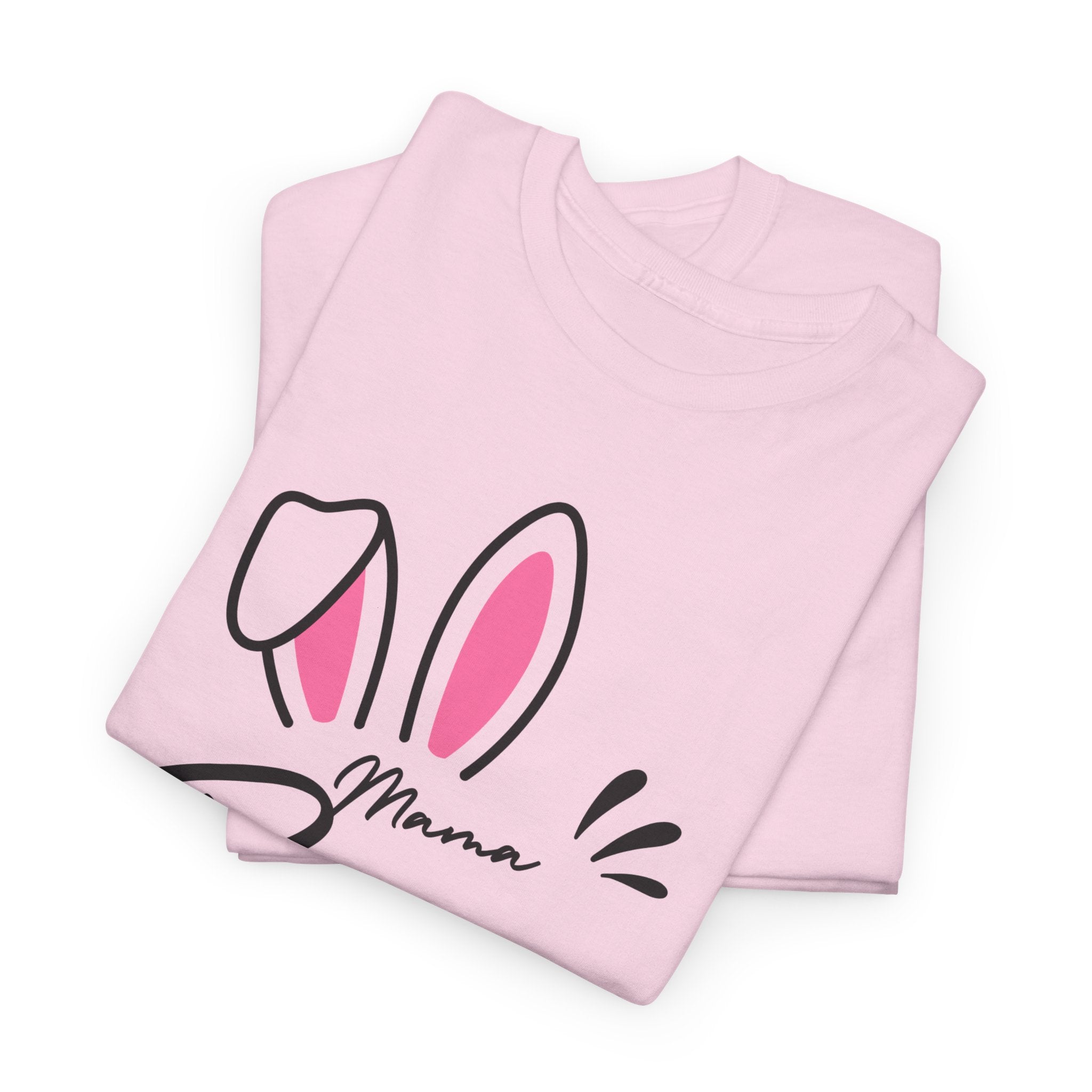 Mama Bunny T-Shirt — Cute Easter Mom Tee with Bunny Ears & Paws