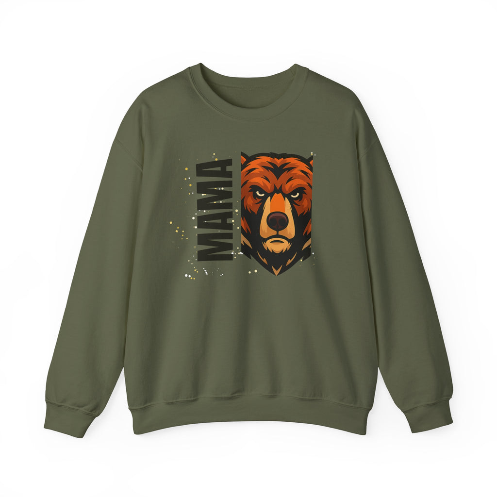 Mama Bear Sweatshirt — Bold Bear Graphic Crewneck for Moms